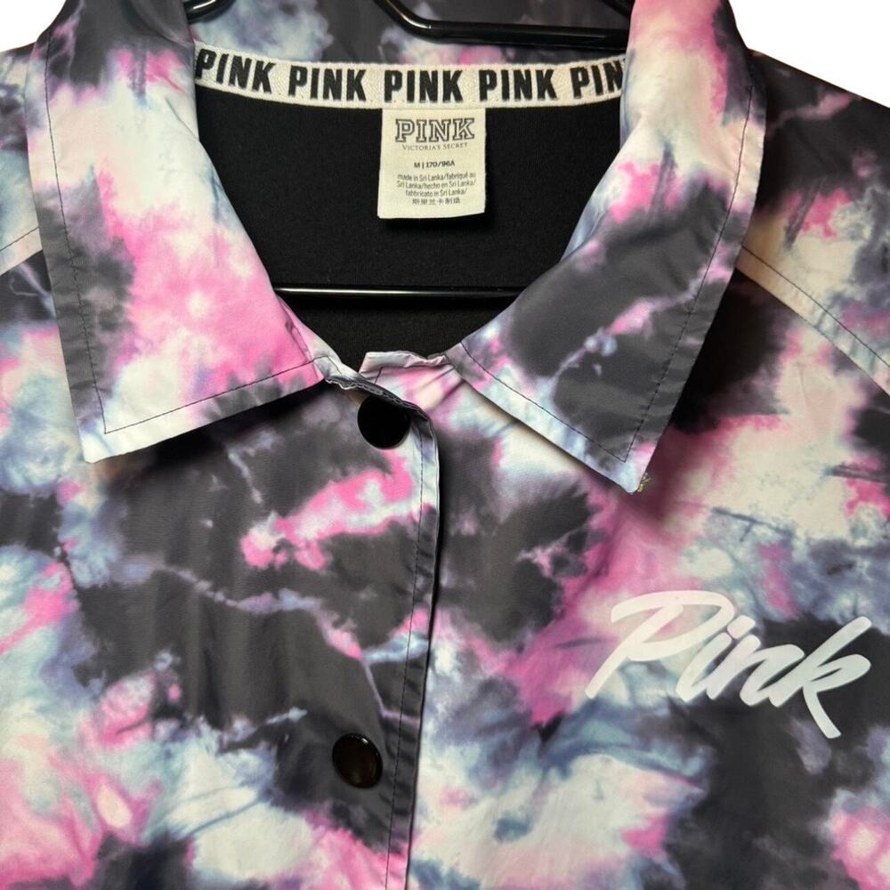 PINK Victoria's Secret Tie Dye Anorak Jacket Medium - Picture 4 of 8